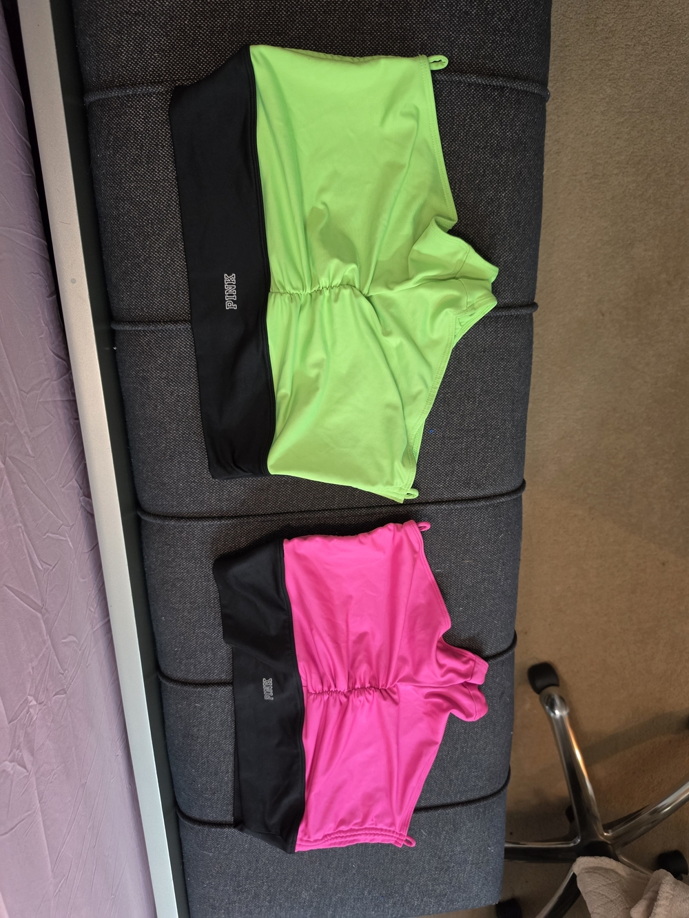 Victorias Secret PINK — Neon Green and Hot Pink